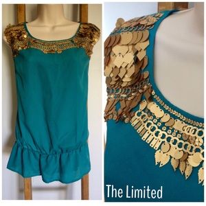 🛍BOGO The Limited Geometric Sequins Sleeveless